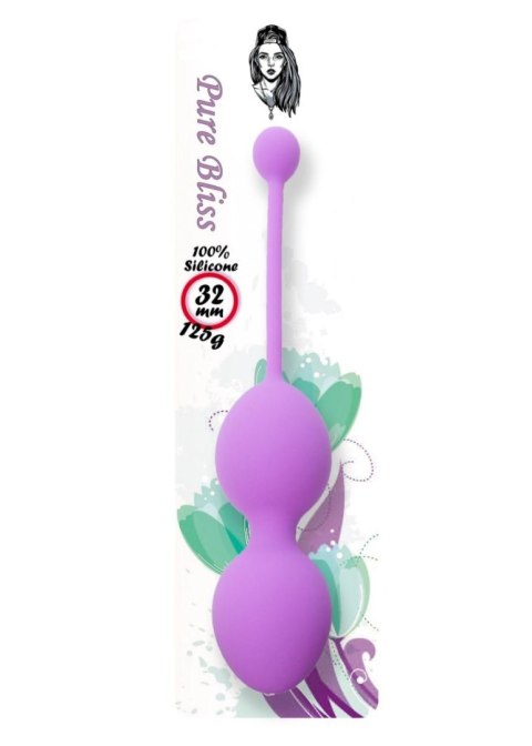 Boss Series Femme Silicone Kegel Balls 32mm 125g Purple - Boss Series