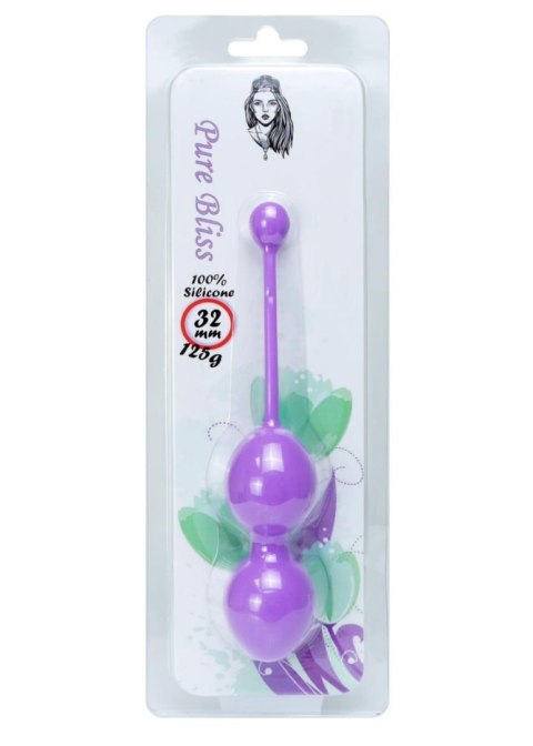 Boss Series Femme Silicone Kegel Balls 32mm 125g Purple - Boss Series