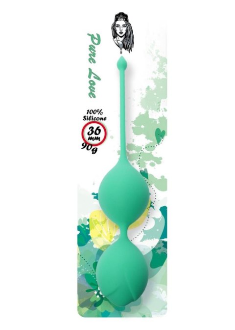 Boss Series Femme Silicone Kegel Balls 36mm 90g Green - Boss Series