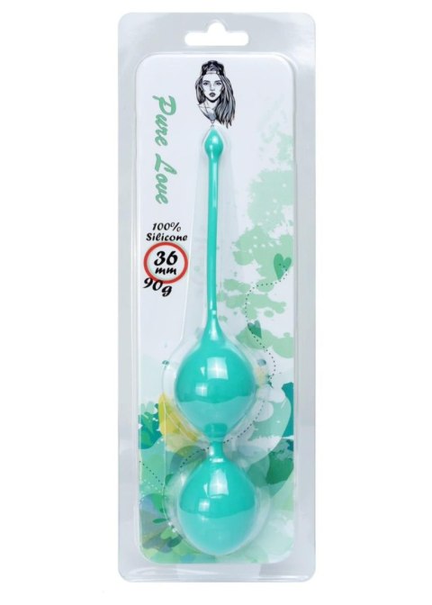 Boss Series Femme Silicone Kegel Balls 36mm 90g Green - Boss Series