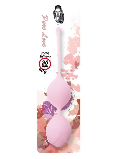 Boss Series Femme Silicone Kegel Balls 36mm 90g Light Pink - Boss Series