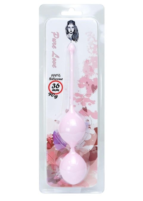 Boss Series Femme Silicone Kegel Balls 36mm 90g Light Pink - Boss Series