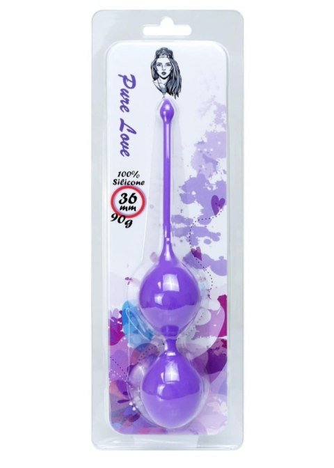 Boss Series Femme Silicone Kegel Balls 36mm 90g Purple - Boss Series