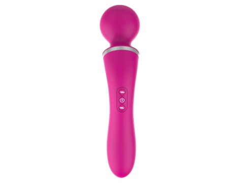 Boss Series Vision Dual Massager + overlay USB 10+10 functions Pink