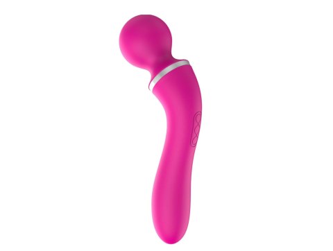 Boss Series Vision Dual Massager + overlay USB 10+10 functions Pink