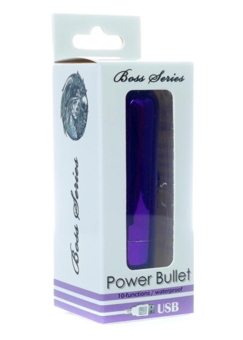 Boss Series Vision Power Bullet USB 10 functions Glossy Purple