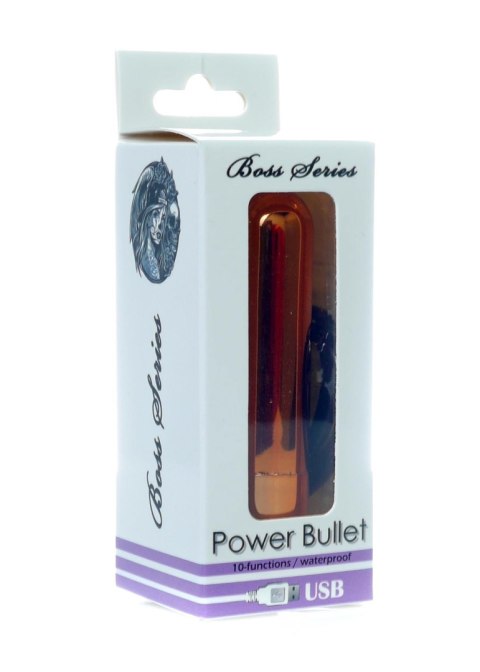 Boss Series Vision Power Bullet USB 10 functions Glossy Rose Gold