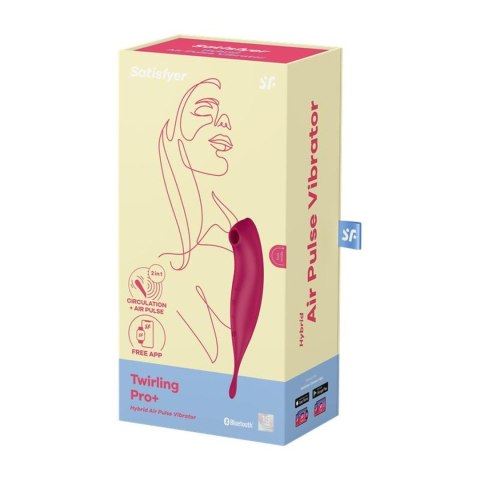 Satisfyer Twirling Pro Connect App dark red