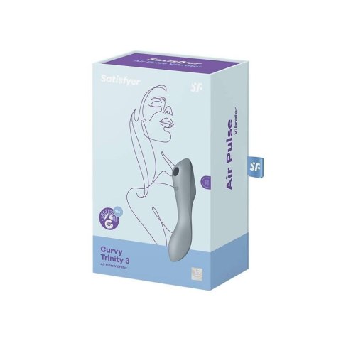 Satisfyer wibrator wibrator - Curvy Potrójny wibrator 3 (Blue Grey)