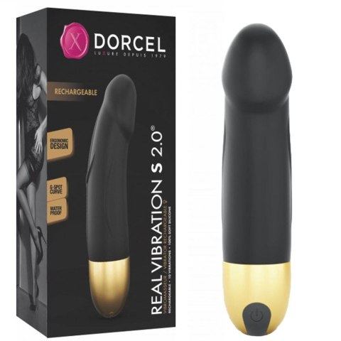 Dorcel REAL VIBRATION S BLACK & GOLD 2.0 - RECHARGEABLE