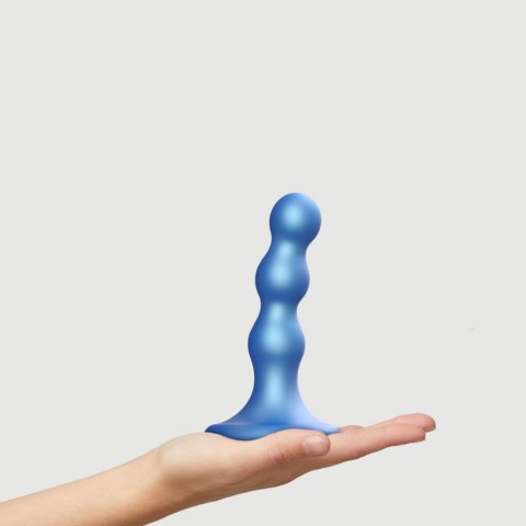 Strap-on-me DILDO plug, korek analny BALLS METALLIC BLUE - S