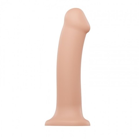 Strap-on-me SEMI-REALISTIC DUAL DENSITY BENDABLE DILDO VANILLA - XL