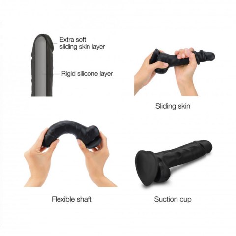 Strap-on-me SLIDING SKIN REALISTIC DILDO BLACK XXL