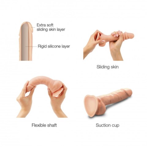 Strap-on-me SLIDING SKIN REALISTIC DILDO VANILLA M