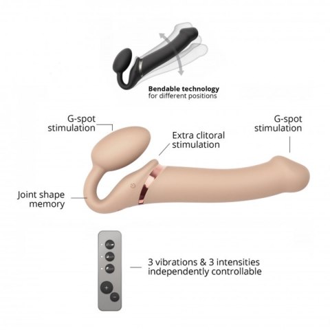 Strap-on-me VIBRATING STRAP-ON - L - VANILLA