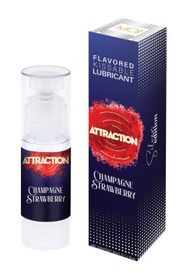 Attraction LUBRICANT ATTRACTION CHAMPAGNE STRAWBERRY 50 ML