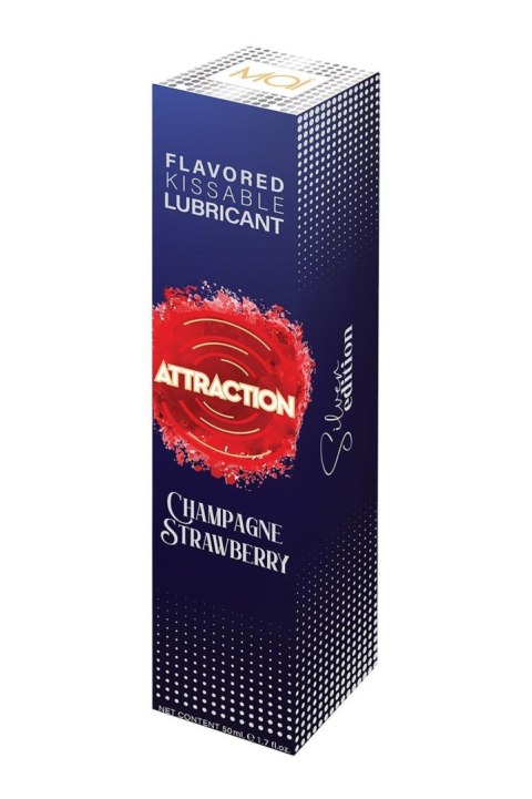 Attraction LUBRICANT ATTRACTION CHAMPAGNE STRAWBERRY 50 ML