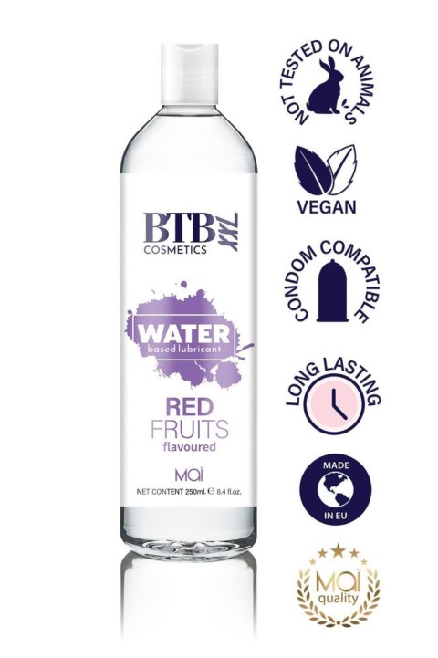 BTB Cosmetics BTB WATER BASED FLAVORED RED FRUITS LUBRICANT 250ML