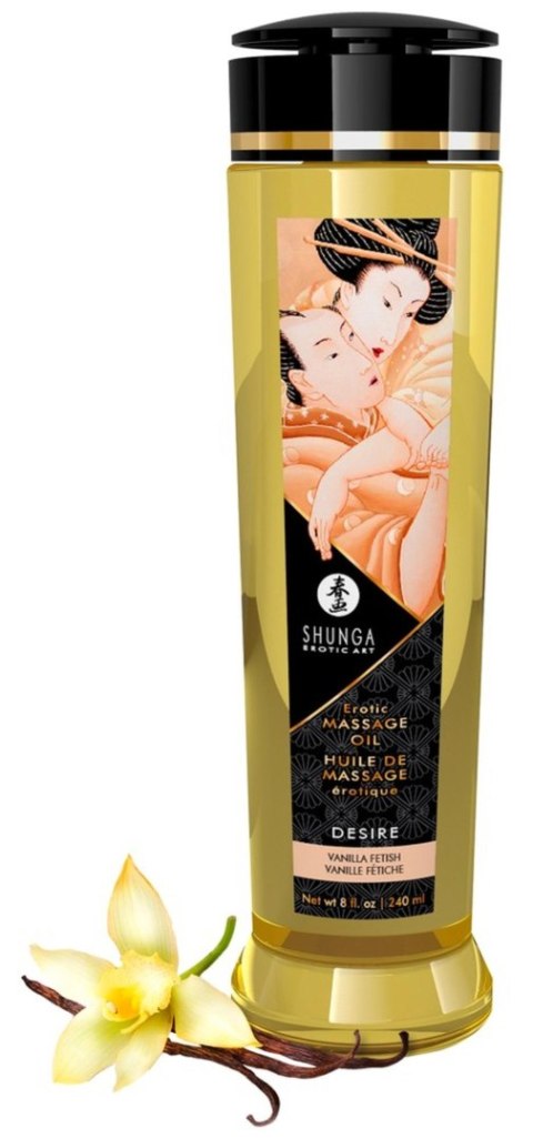 Shunga Massage Oil Desire VANILLA FETISH