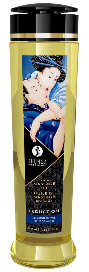 Shunga Massage Oil Seduction Midnight Flower