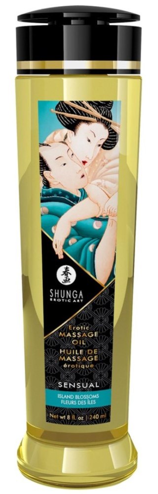 Shunga Massage Oil Sensual ISLAND BLOSSOMS