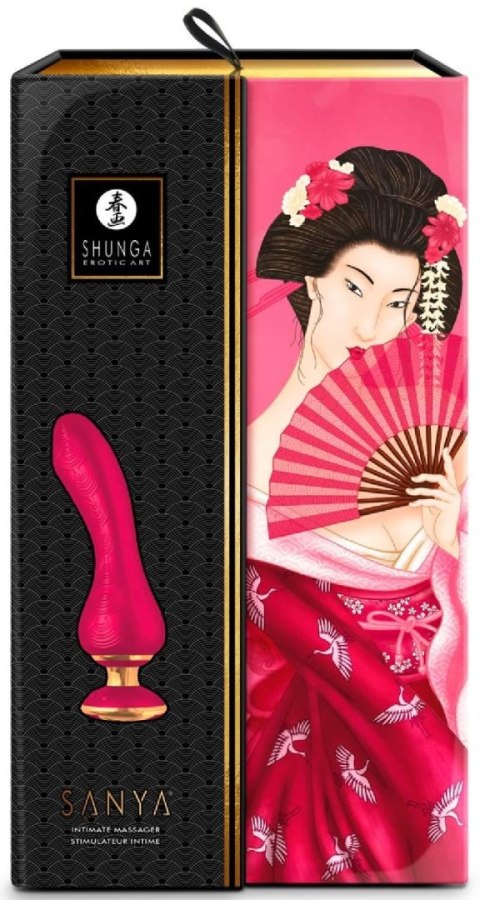 Shunga SANYA Intimate Wibrator, masażer, wand Raspberry