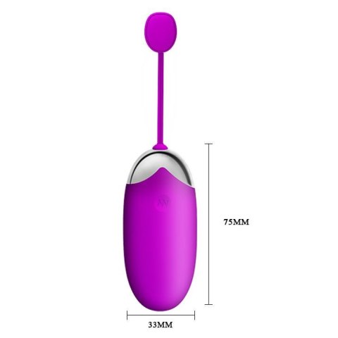 Małe wibrujące jajeczko - ABNER EGG 12 function vibrations USB, APP