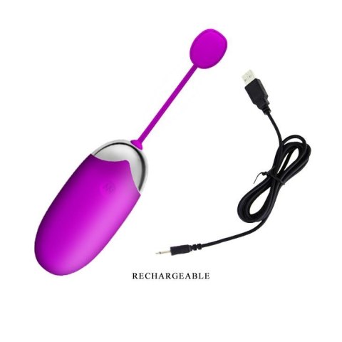 Małe wibrujące jajeczko - ABNER EGG 12 function vibrations USB, APP