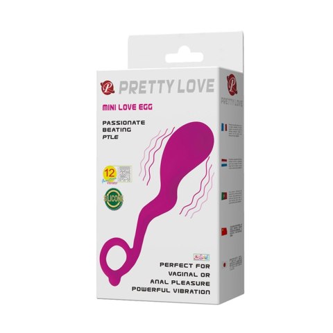 4 Pretty Love 2 WIBRATOR- MINI LOVE EGG, 22 vibration functions