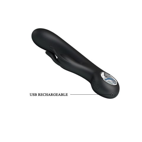 Króliczek wibrator - CARINA, BLACK, USB, 7 function