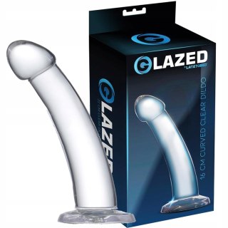 CURVED dildo na przyssawce 16 cm