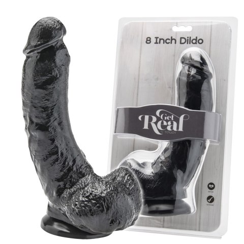 Duże dildo Get Real Black 8''