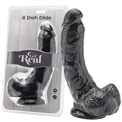 Duże dildo Get Real Black 8''