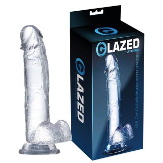 WITH BALLS dildo z jądrami na przyssawce 15,5 cm