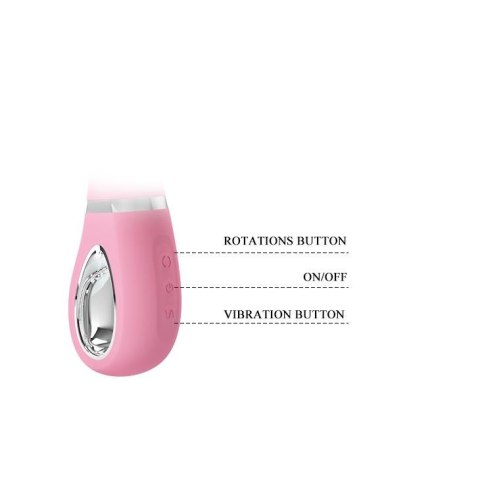 4 Pretty Love 2 WIBRATOR - TERNENCE USB PINK 4 rot. 22 vibration