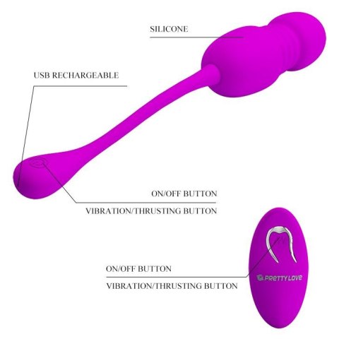 Pretty Love PRETTY LOVE - Callieri, 12 vibration functions 12 thrusting settings Memory function Wireless remote control