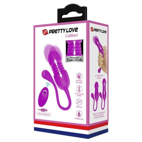 Pretty Love PRETTY LOVE - Callieri, 12 vibration functions 12 thrusting settings Memory function Wireless remote control