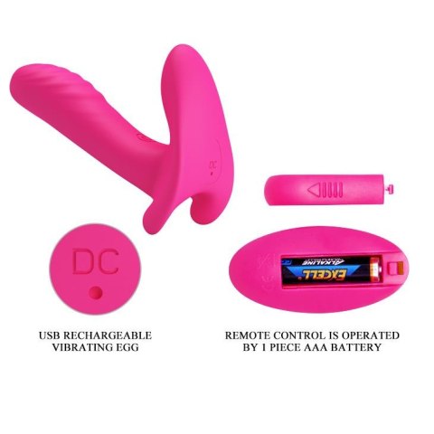 Pretty Love WIBRATOR -REMOTE CONTROL MASSAGER, 12 vibration functions Wireless remote control