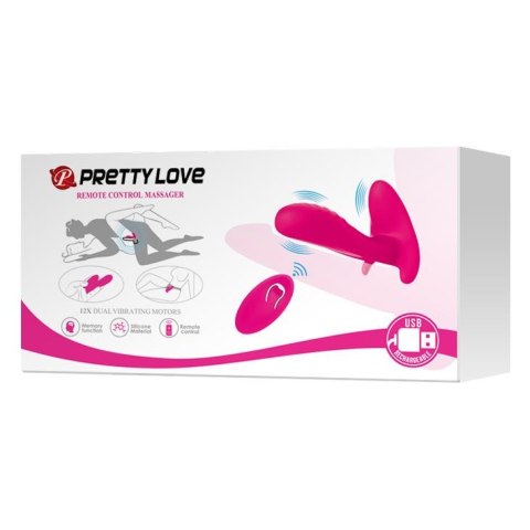 Pretty Love WIBRATOR -REMOTE CONTROL MASSAGER, 12 vibration functions Wireless remote control