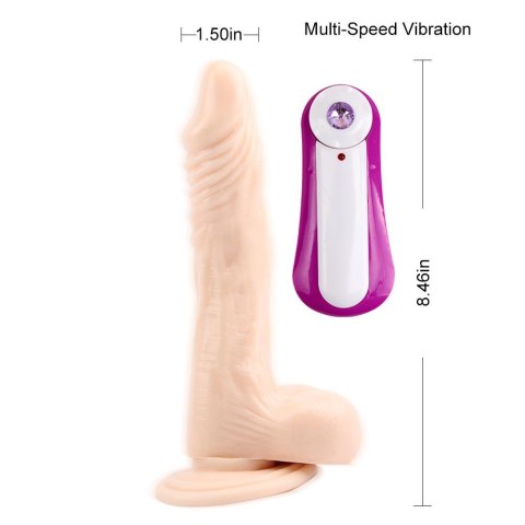 Ballsy Super Cock JAMES DEEN 8.5"" Vibrating Dildo