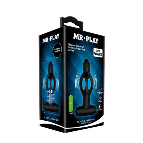 Mr. Play MR PLAY - SILICONE VIBRATING ANAL PLUG