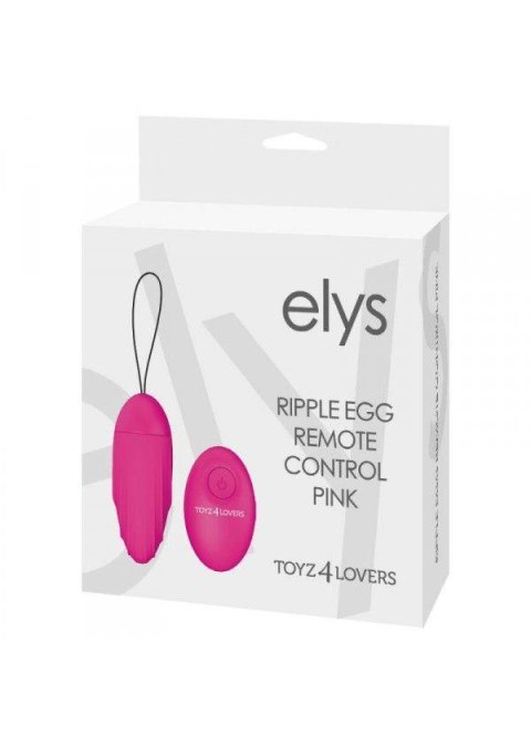 Jajko/wibr-OVETTO VIBRANTE ELYS RIPPLE EGG REMOTE CONTROL PINK