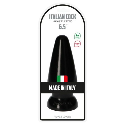 Plug-Italian Cock 6.5""Black