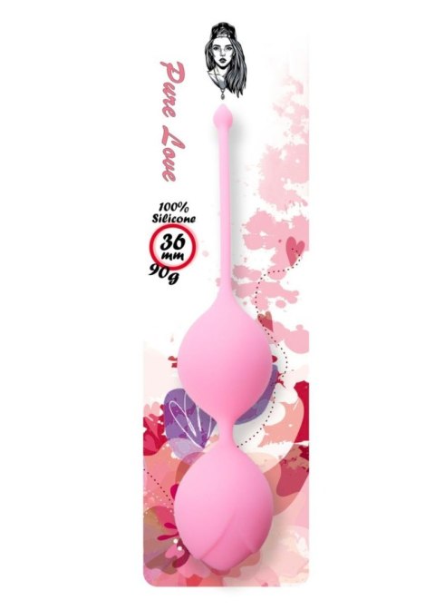 Silicone Kegel Balls 36mm 90g Pink - Boss Series