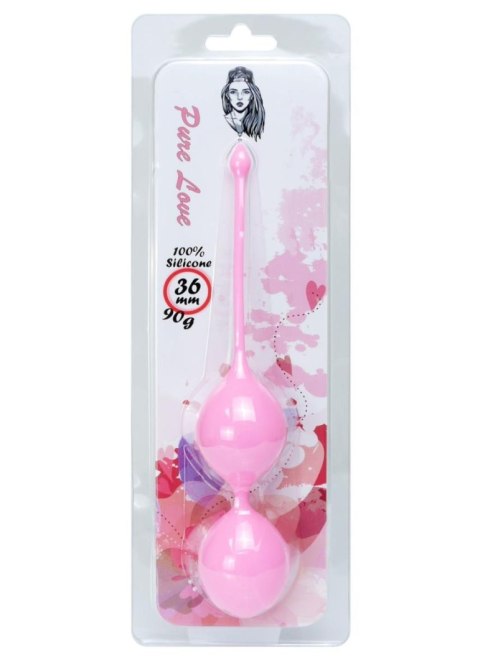 Silicone Kegel Balls 36mm 90g Pink - Boss Series