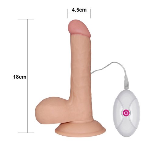 DILDO 7.5 THE ULTRA SOFT DUDE VIBRATING 24-0040