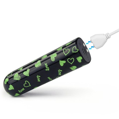 Mini wibrator Glow-in-the-dark Heart Wibrator, masażer, wand