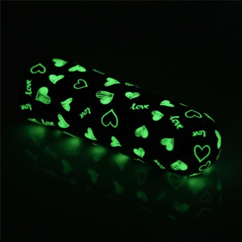 Mini wibrator Glow-in-the-dark Heart Wibrator, masażer, wand