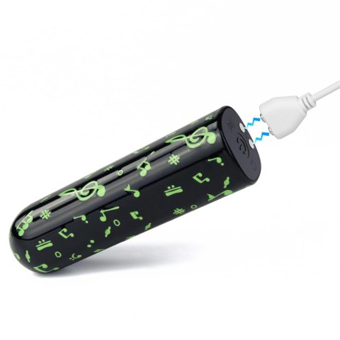 Mini wibrator Glow-in-the-dark Music Wibrator, masażer, wand