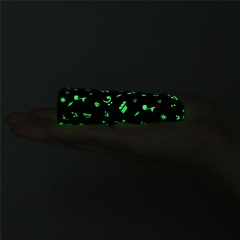 Mini wibrator Glow-in-the-dark Music Wibrator, masażer, wand